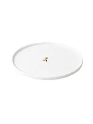 RAEDER | Teller SCHNEETAG 22cm Schlittenfahren  | Weiss