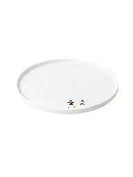 RAEDER | Teller SCHNEETAG 22cm Schlittenfahren  | Weiss