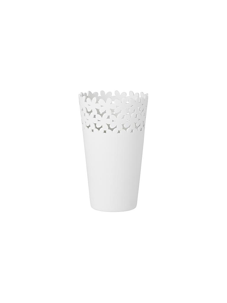 RAEDER | Vase "Weisheiten" 18cm | weiß
