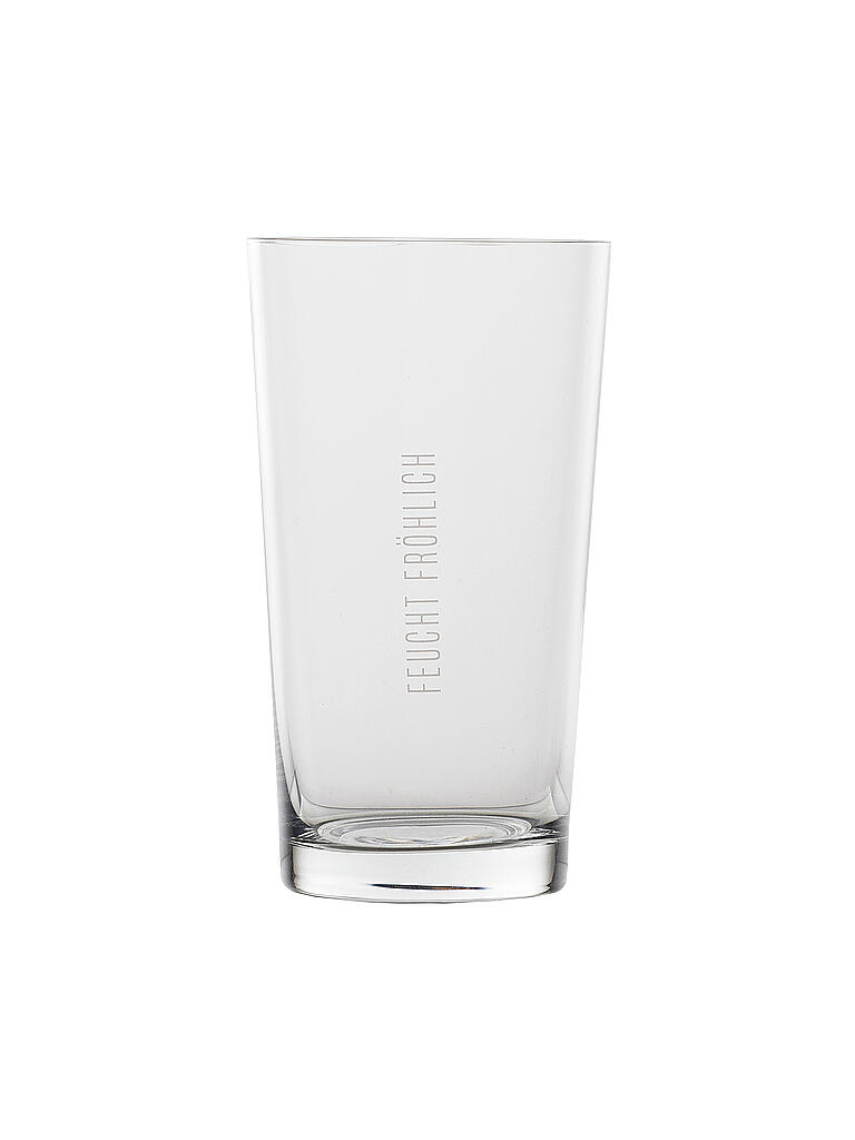 RAEDER | Wasserglas Feucht Fröhlich 150ml | transparent