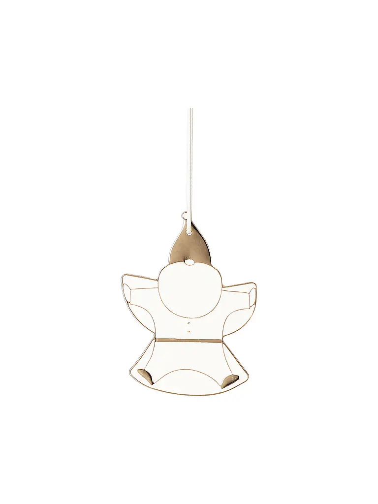 RAEDER | Weihnachts Anhänger Santa Schneengel | Gold