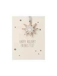 RAEDER | Weihnachts Deko MINI-ORNAMENT Stern | Gold