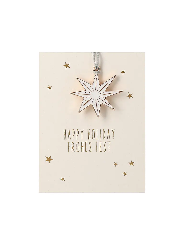 RAEDER | Weihnachts Deko MINI-ORNAMENT Stern | Gold