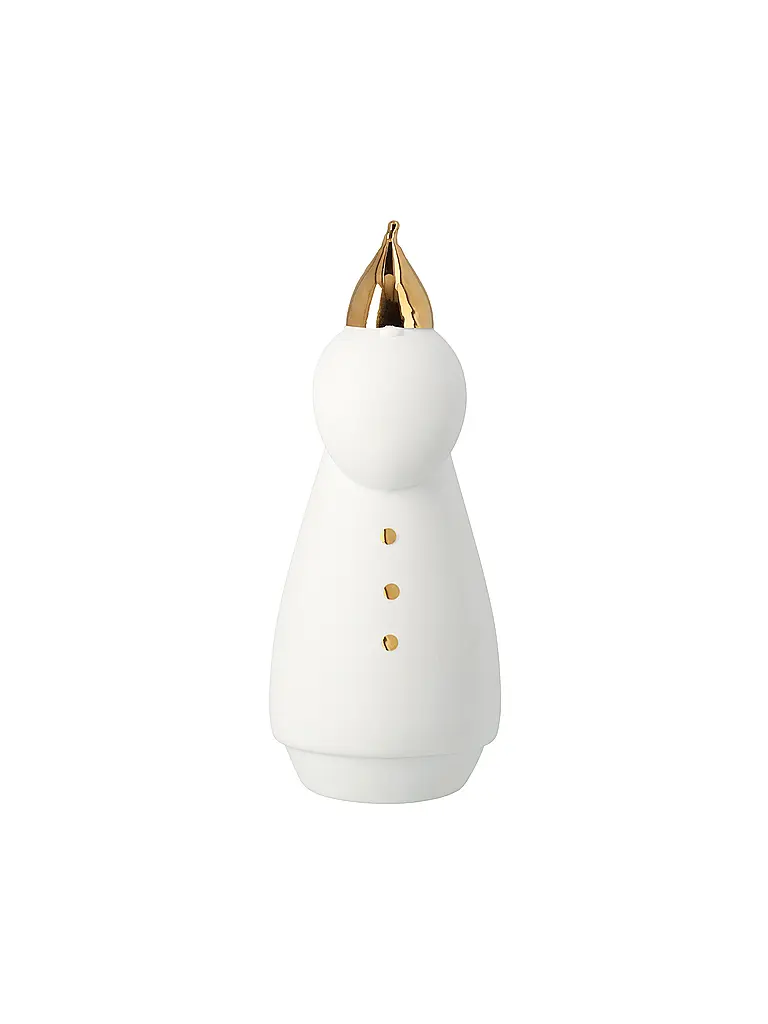 RAEDER | Weihnachts LED Figur Santa im Mantel  | Weiss