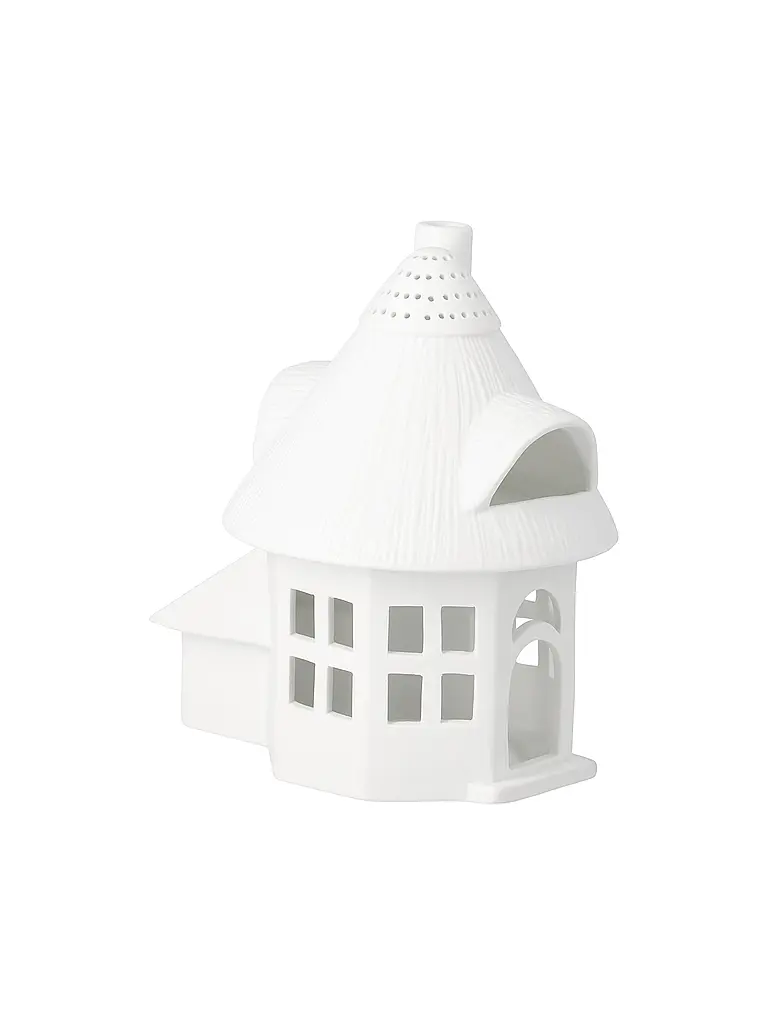 RAEDER | Weihnachts Lichthaus Reetdachturm | Weiss