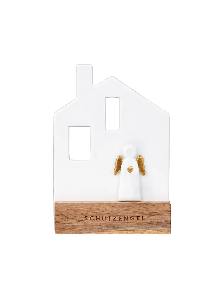 RAEDER | Weihnachts Lichtobjekt Schutzengelhaus Weiss | weiss
