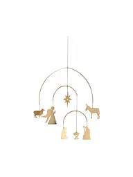 RAEDER | Weihnachts Mobile Krippe und Tiere  | Gold