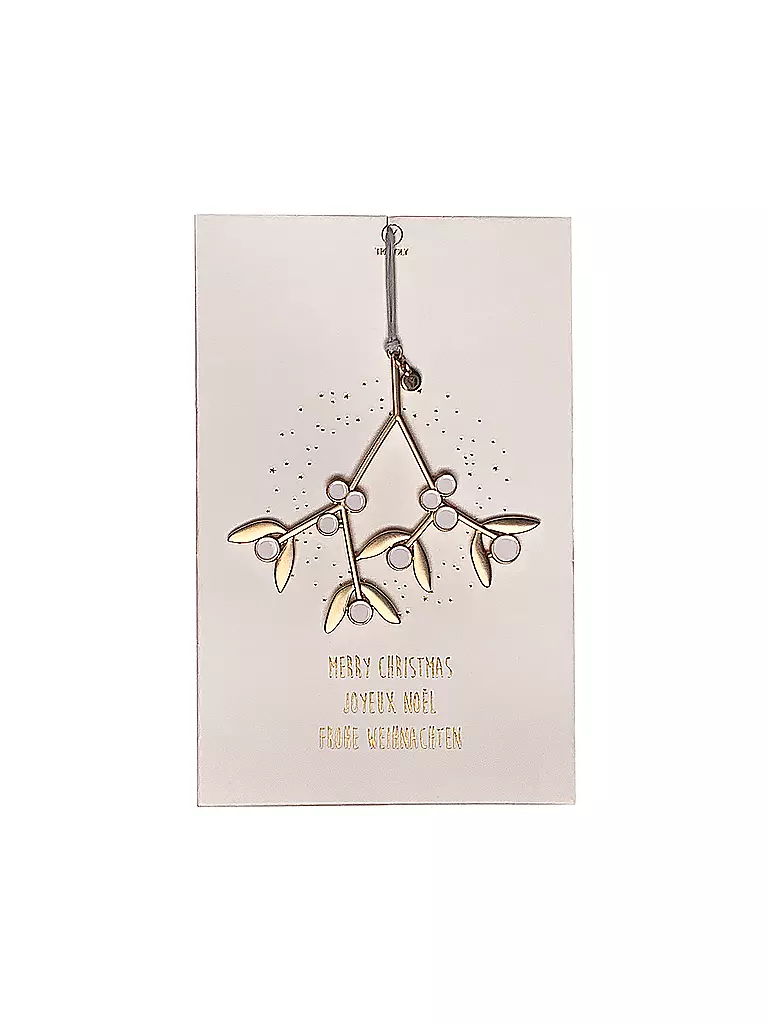 RAEDER | Weihnachts Ornament MISTLETOE | gold