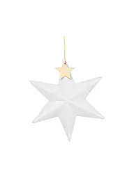 RAEDER | Weihnachts Porzellanstern Goldstern 10cm Weiss | Weiss
