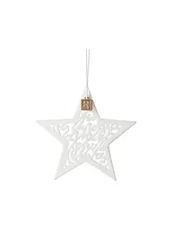RAEDER | Weihnachts Stern Anhänger 8x8cm Weiss | Weiss