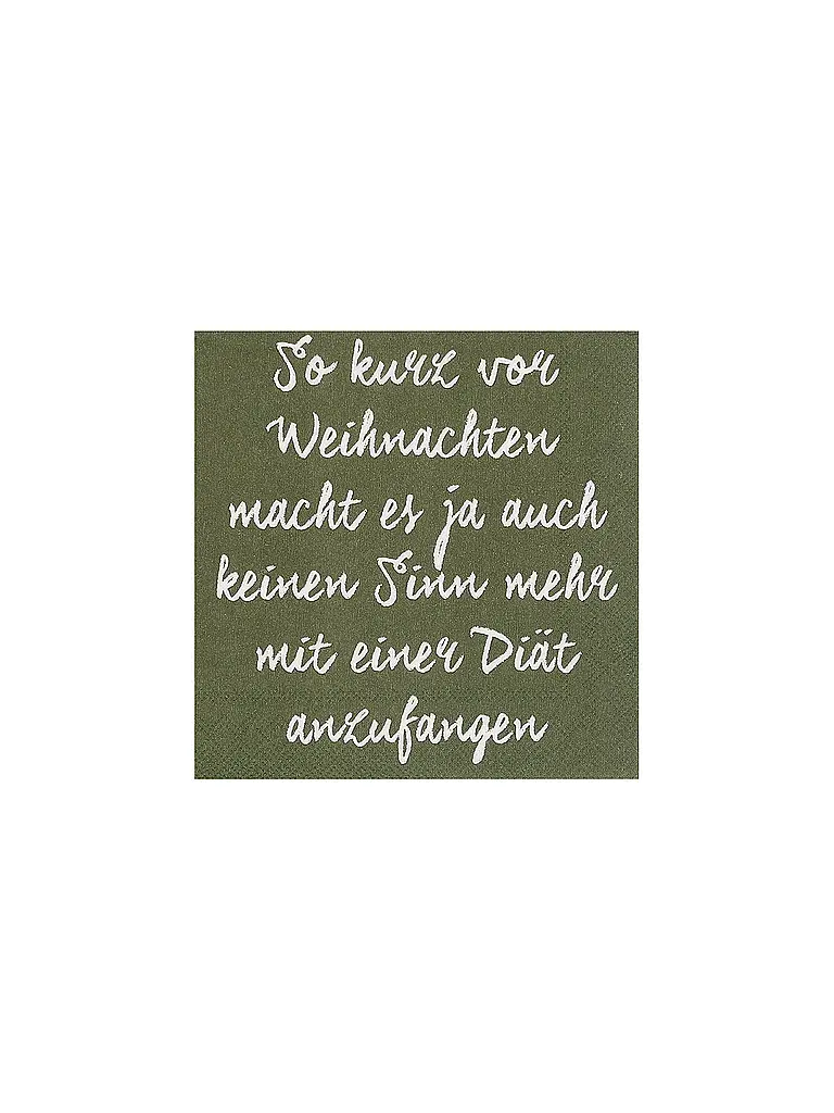 RAEDER | Weihnachts-Servietten 25x25cm  | Grau
