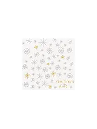 RAEDER | Weihnachts-Servietten 33x33cm  | Weiss