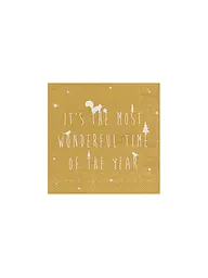 RAEDER | Weihnachts-Servietten 33x33cm  | Gold