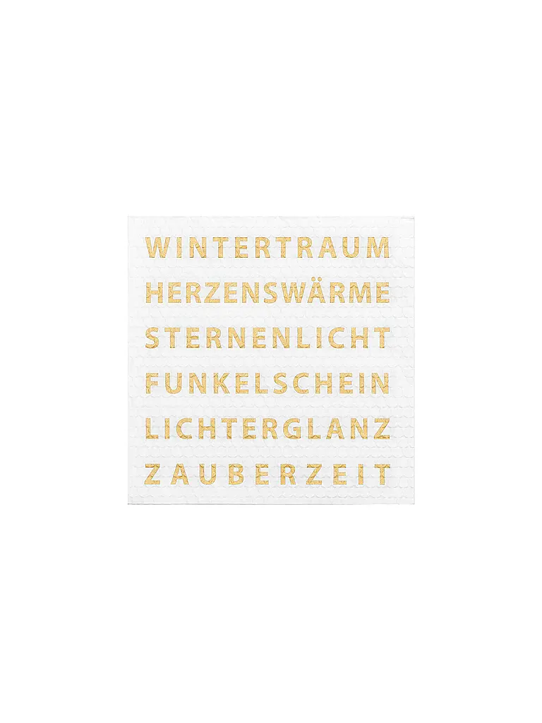 RAEDER | Weihnachts-Servietten 33x33cm  | Weiss