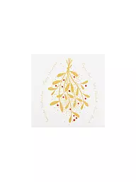 RAEDER | Weihnachts-Servietten 33x33cm MISTELZWEIG | Creme