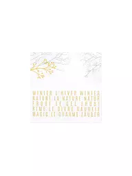 RAEDER | Weihnachts-Servietten 33x33cm WINTER | Weiss