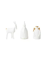 RAEDER | Weihnachtsfiguren 3er Set weiss  | Weiss