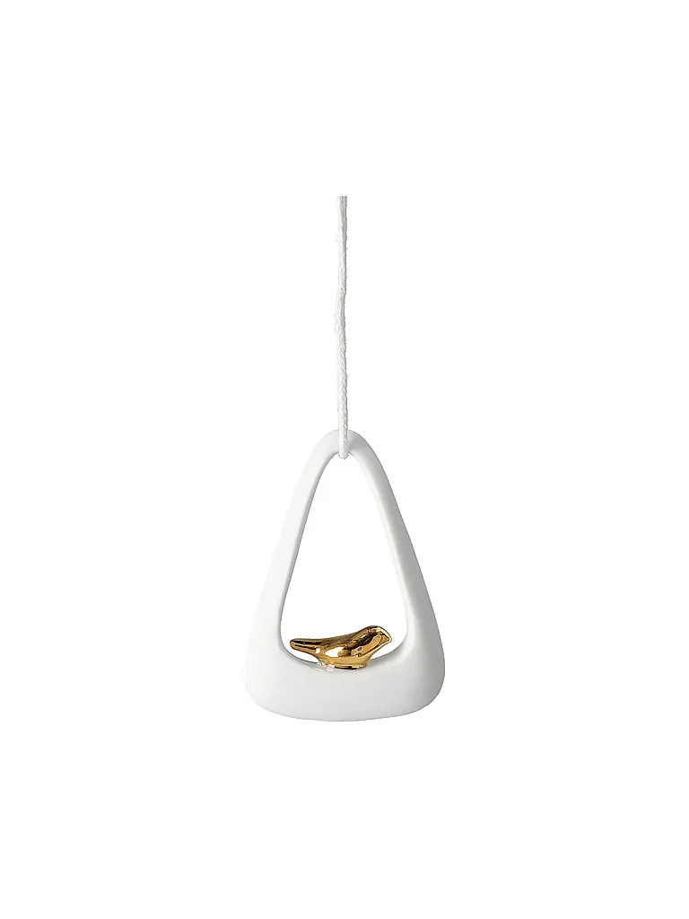 RAEDER | Weihnachtsornament Vogel  | Weiss