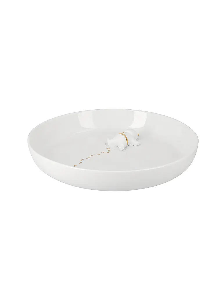 RAEDER | Weihnachtsschale Santas 25cm Scheeengel | Weiss