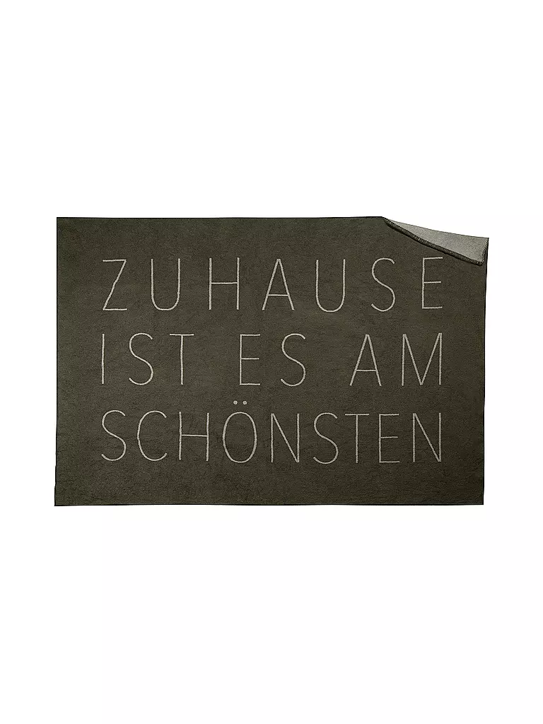 RAEDER | Wohndecke ZUHAUSE 150x200cm  | grau