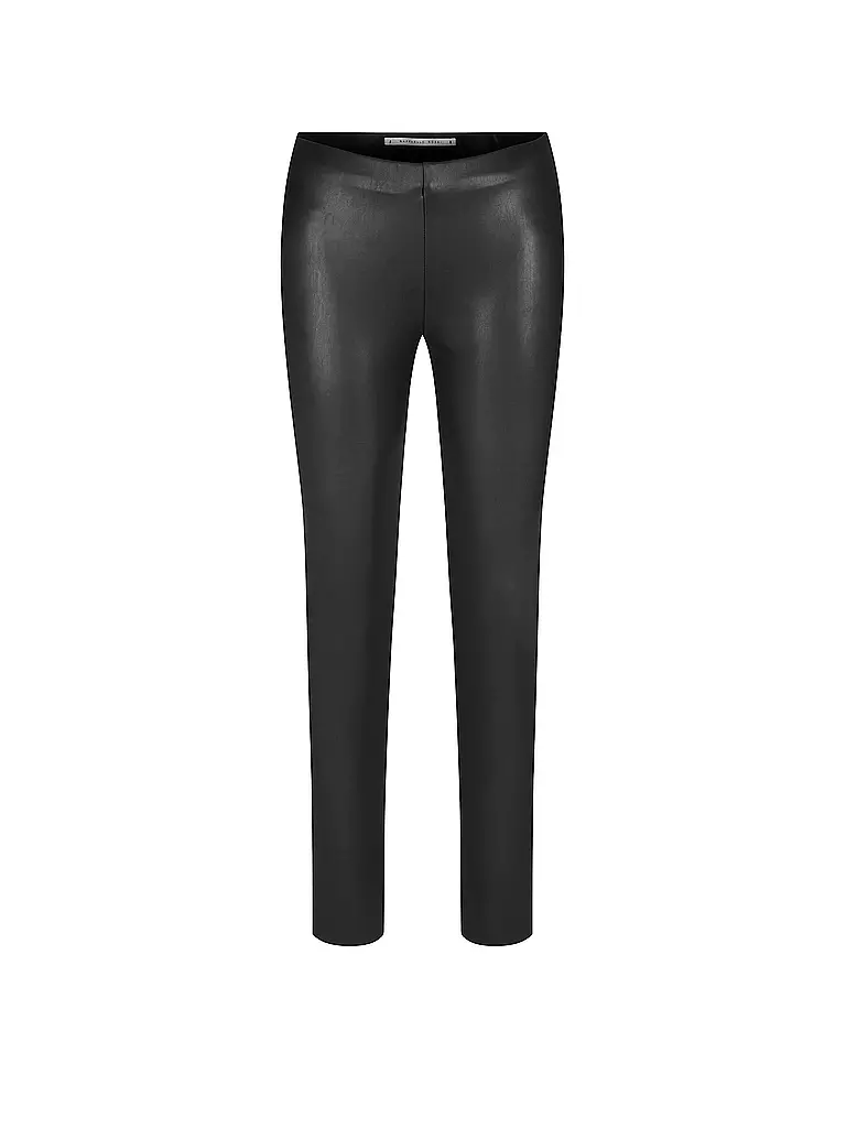 RAFFAELLO ROSSI | Hose in Lederoptik Skinny Fit Resa | schwarz