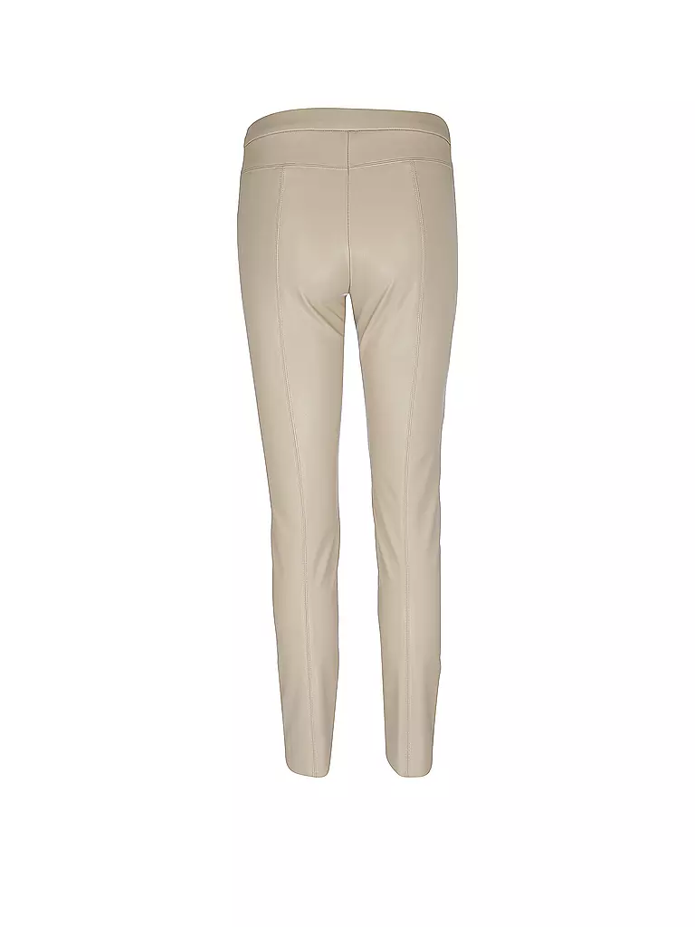 RAFFAELLO ROSSI | Hose in Lederoptik Skinny Fit Resa | beige