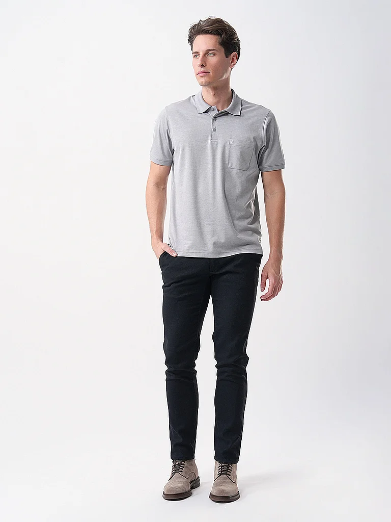 Ragman Polo Shirt Gray S 10