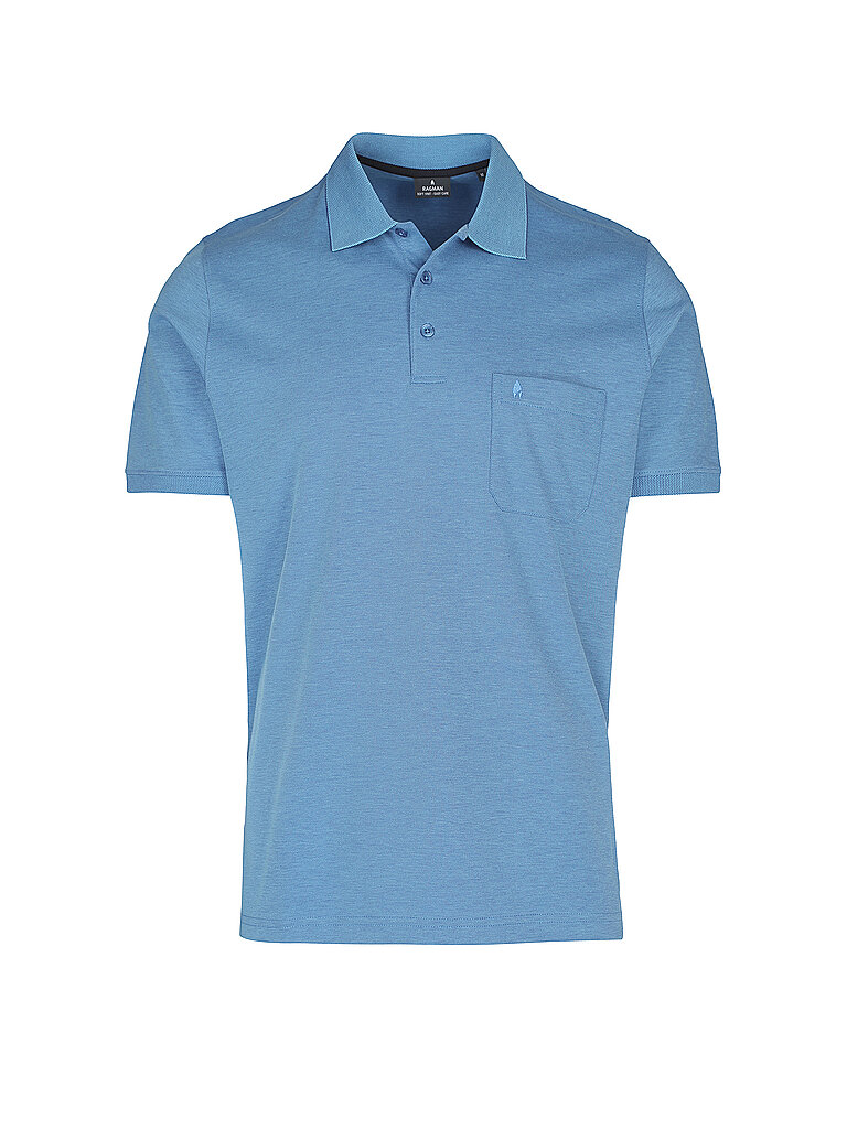 RAGMAN Poloshirt blau M herren