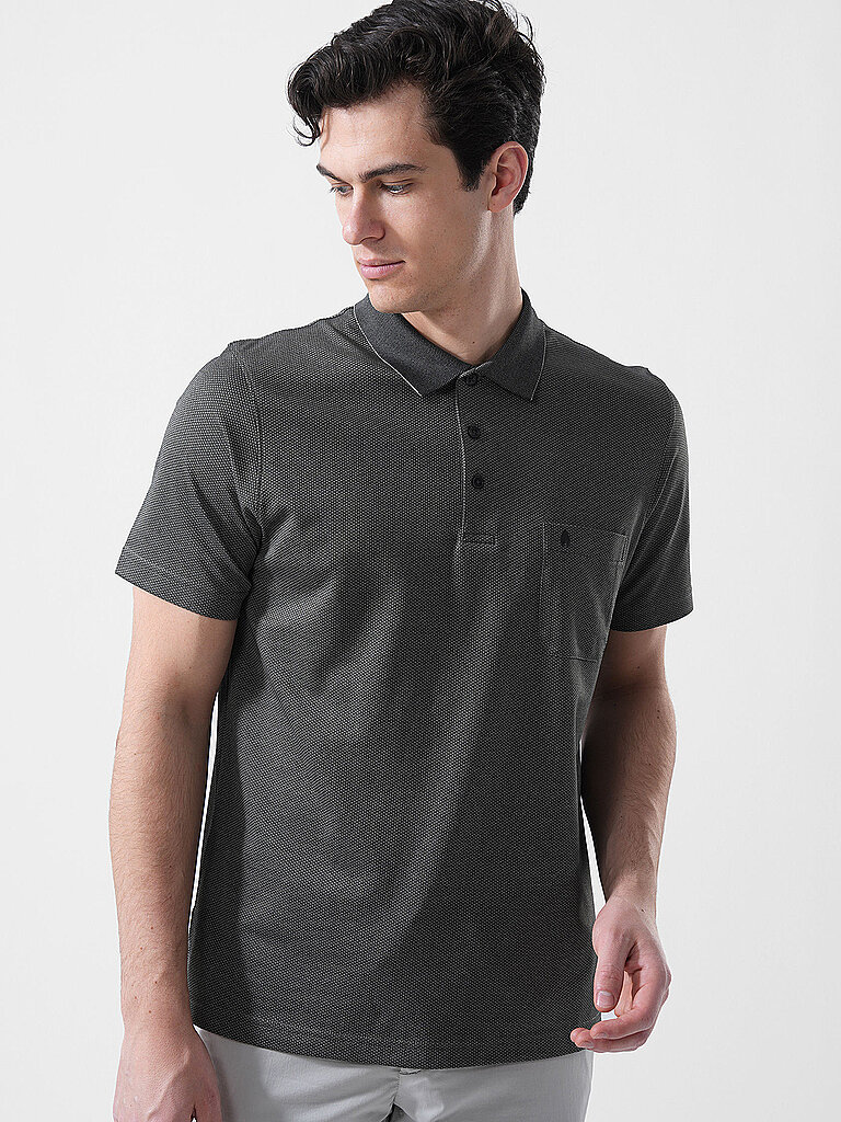RAGMAN Poloshirt FISHNET grau | S
