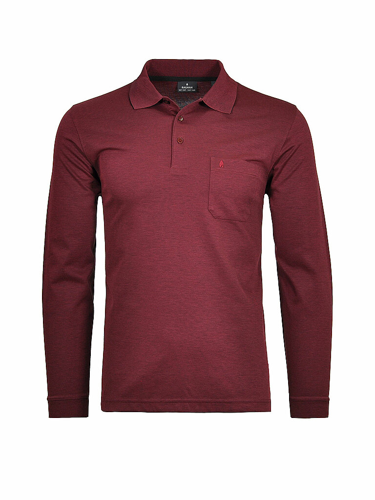 RAGMAN Poloshirt  beere | S