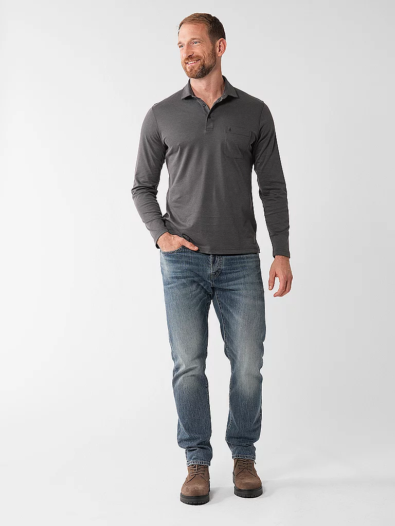 Ragman Polo Shirt Gray S 6