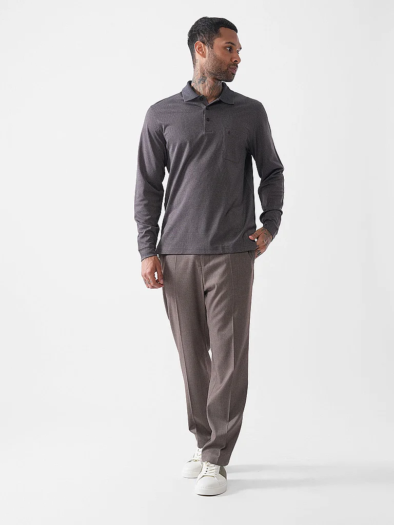 Ragman Polo Shirt Brown S Men 2