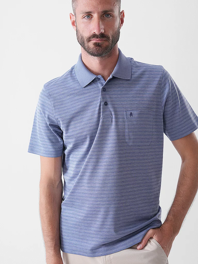 Ragman Polo Shirt Blue Size L Men 10