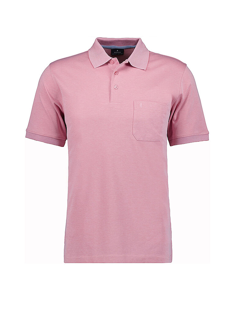 RAGMAN Poloshirt rosa L herren