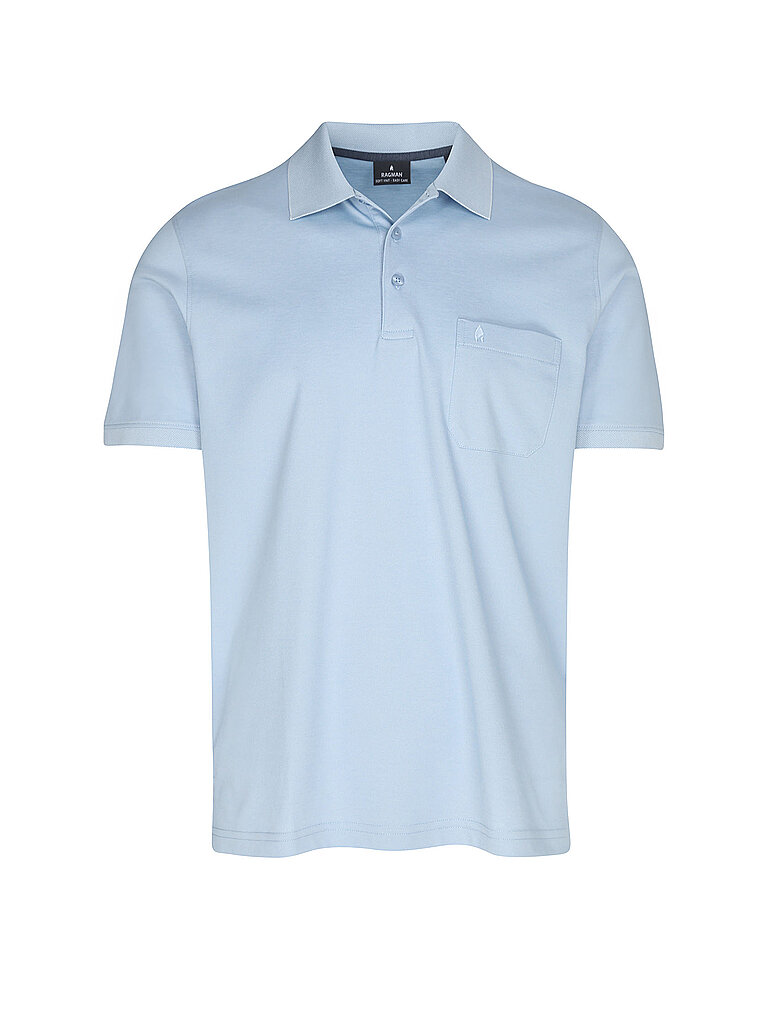 Poloshirt BUTTON hellblau XXXL herren
