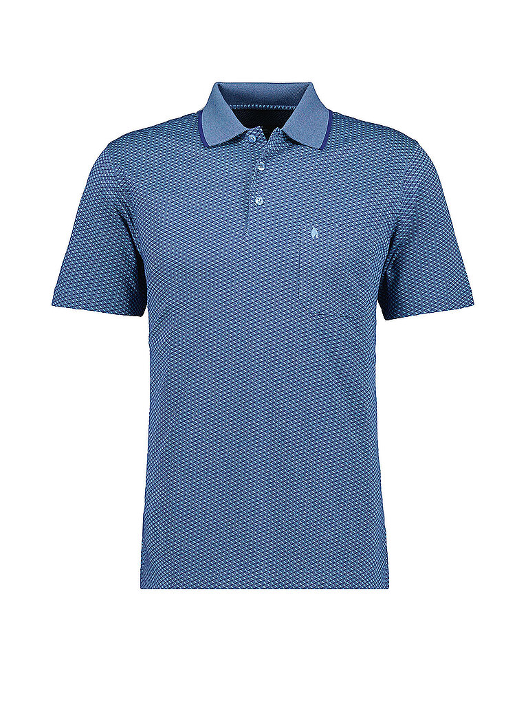 RAGMAN Poloshirt  JAQUARD blau | S