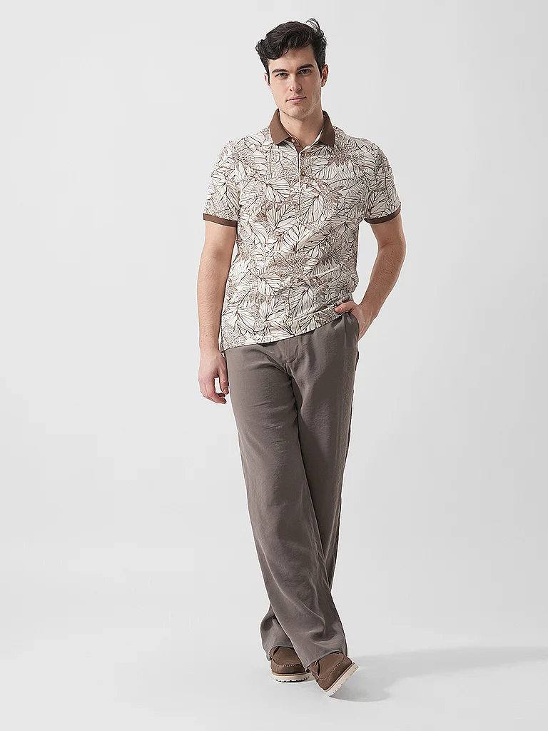 Ragman Polo Shirt Brown S Men 4