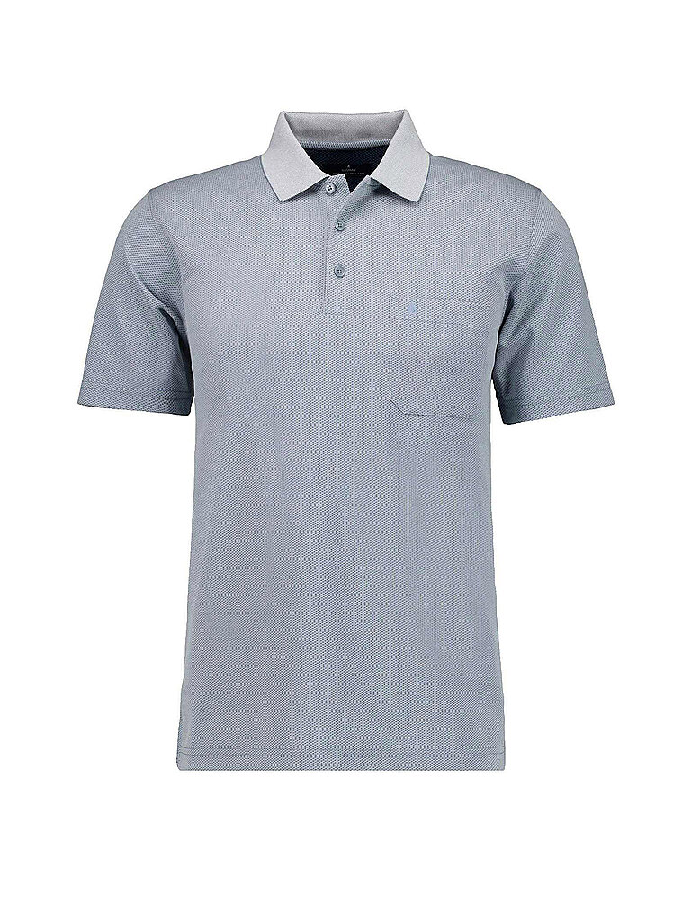 Poloshirt FISHNET hellblau L herren