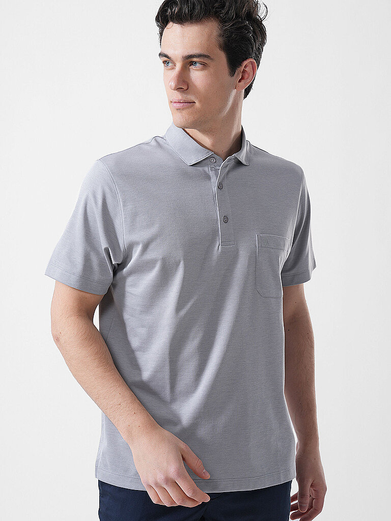 RAGMAN Poloshirt  hellgrau | S