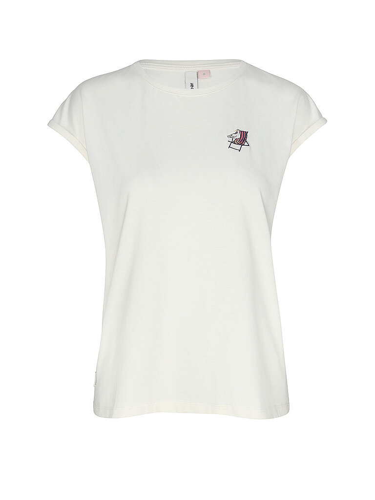 RAGWEAR T-Shirt DIONA EMB creme   M damen