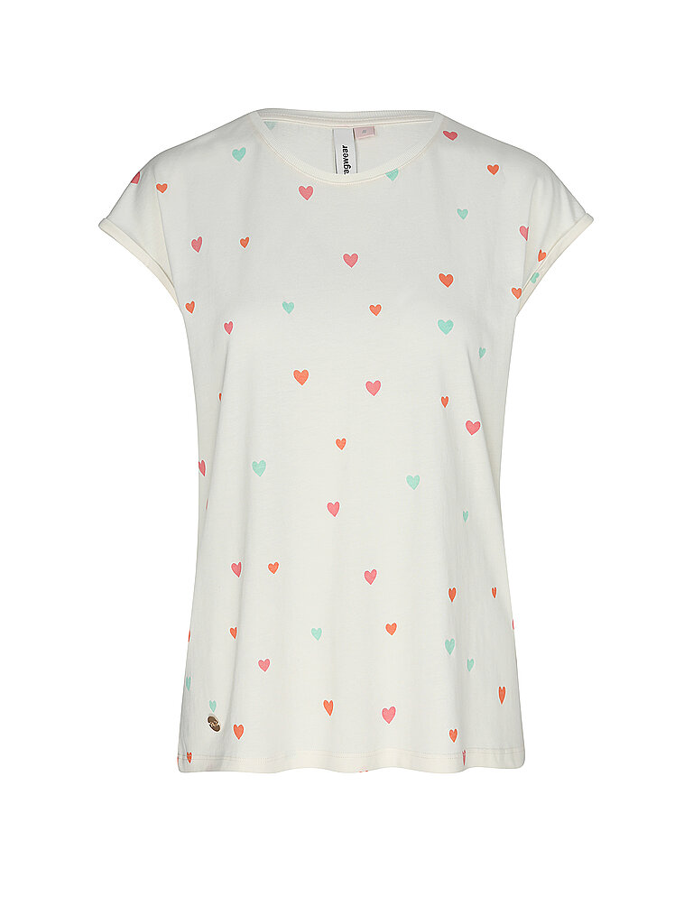 T-Shirt DIONA PRINT creme M damen