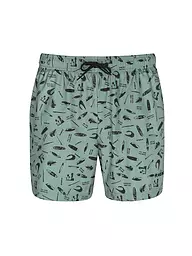 RAGWEAR | Badeshorts STANNIS PRINT | hellgrün
