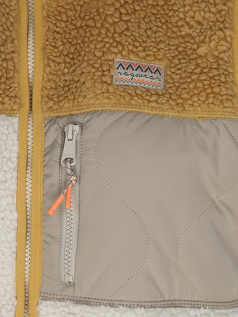 RAGWEAR | Fleecegilet  JUNNI BONDED | creme