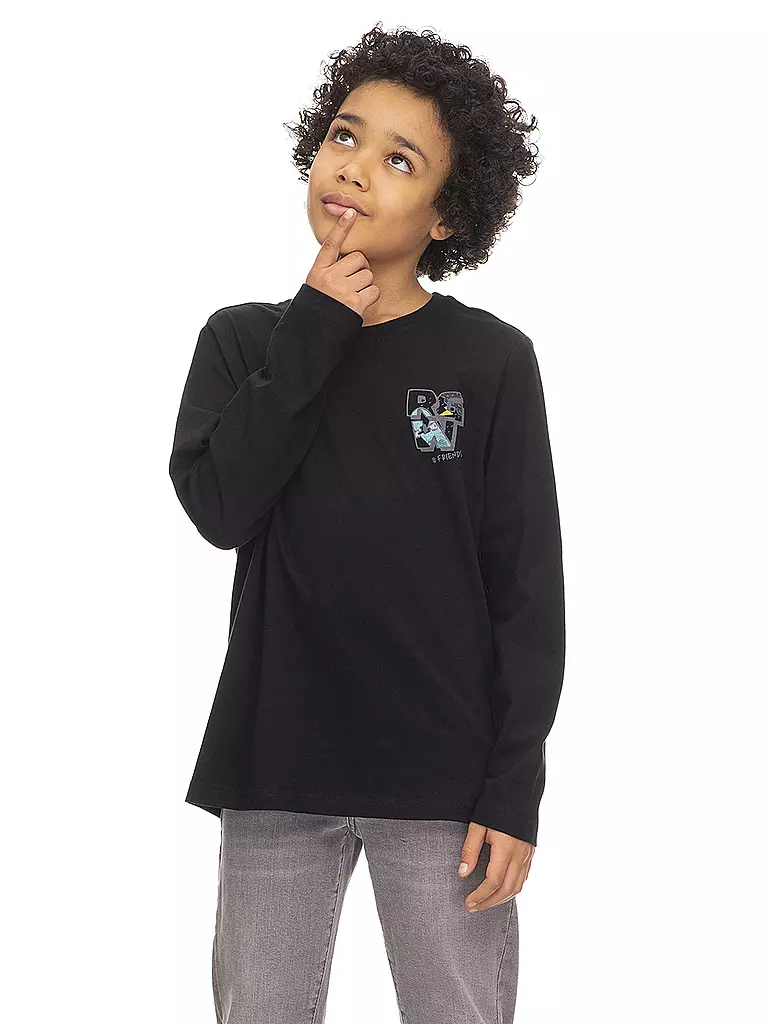 RAGWEAR | Jungen Langarmshirt GURGI | schwarz