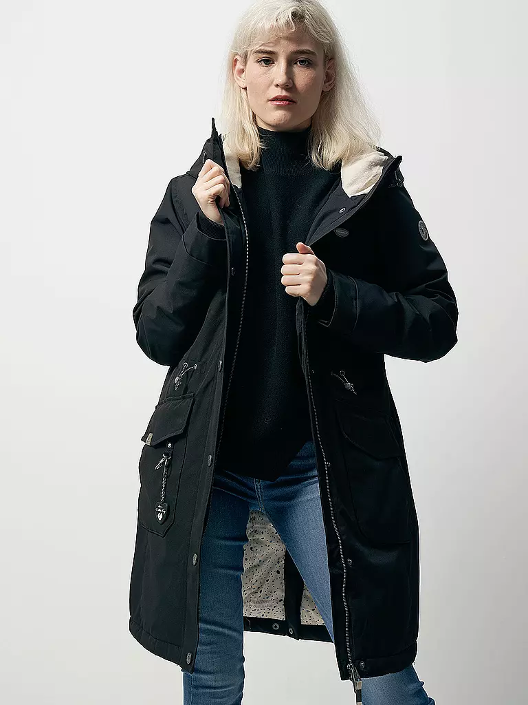 RAGWEAR | Parka Reloved Remake | schwarz