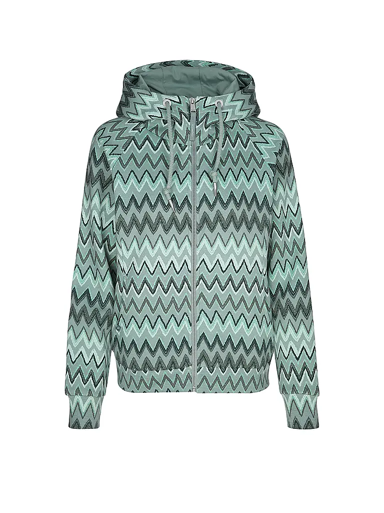 RAGWEAR | Sweatjacke FLLAWIA PRINT | Hellgrün