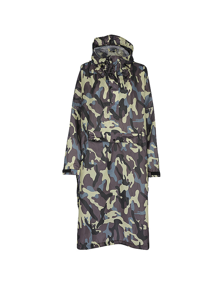 Regenjacke - Regenponcho Camo olive damen