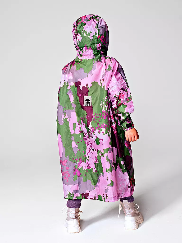 RAINKISS | Kinder Regenjacke - Regenponcho Digi Spring | braun