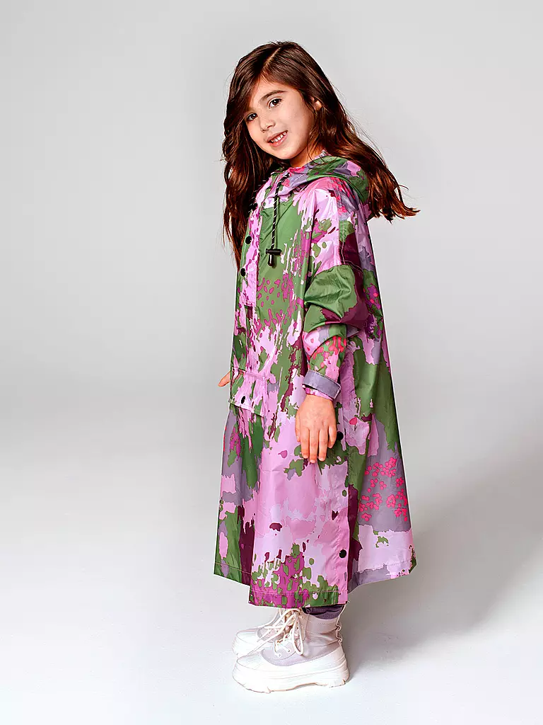 RAINKISS | Kinder Regenjacke - Regenponcho Digi Spring | braun