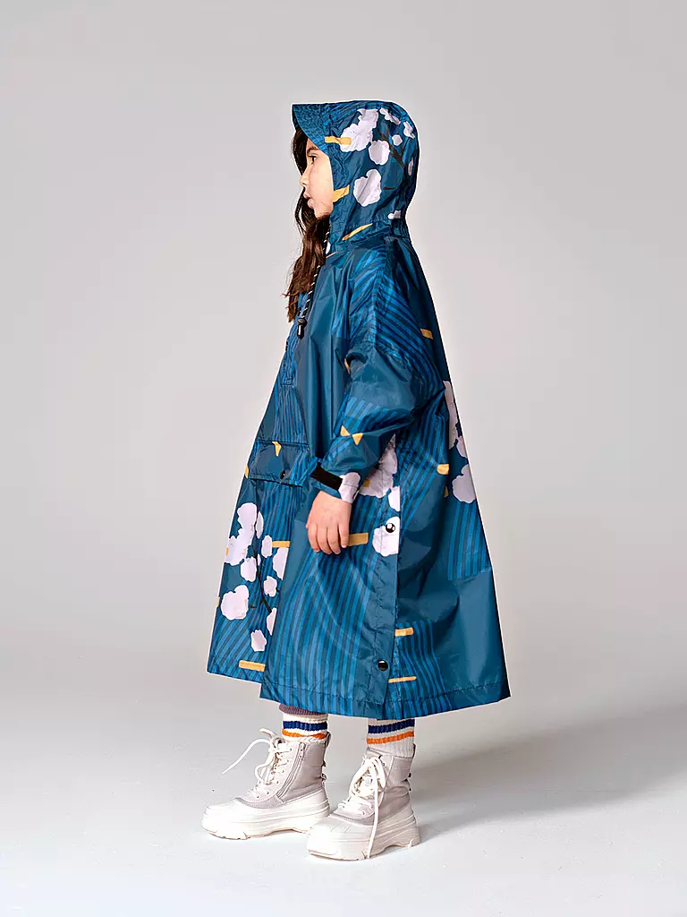 RAINKISS | Kinder Regenjacke - Regenponcho Japanese | braun